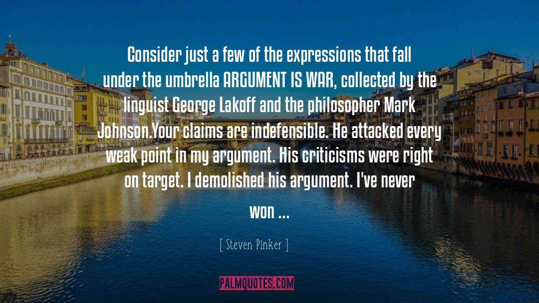 Chronicles Of Mark Johnson quotes by Steven Pinker