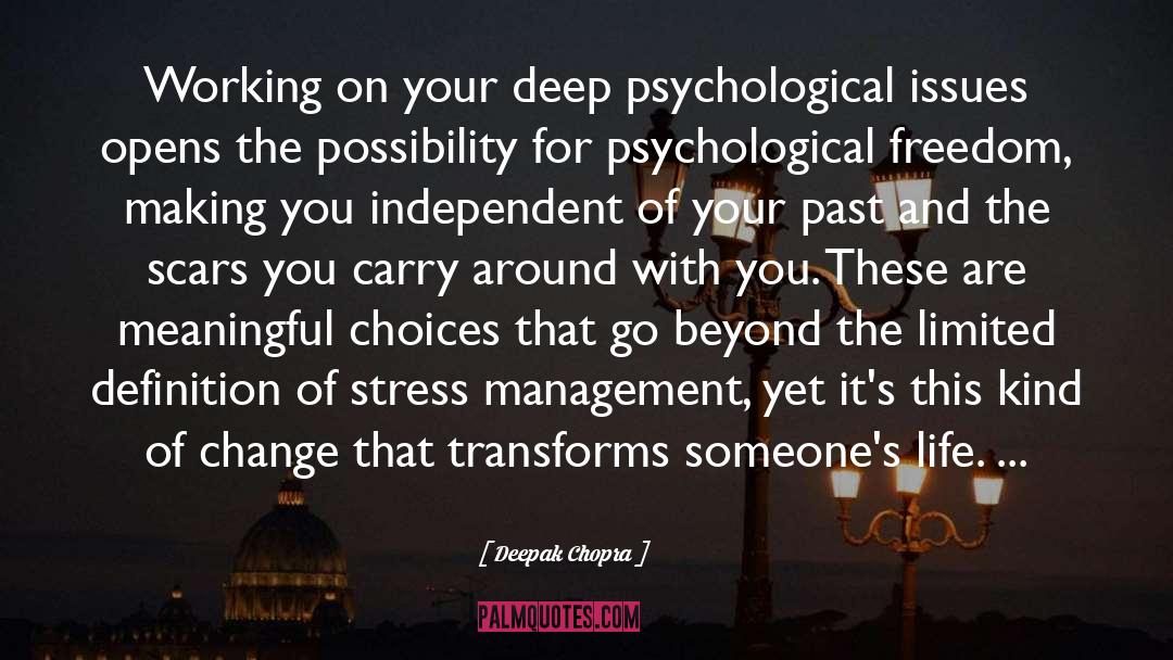 Chronics Unpredictable Stress quotes by Deepak Chopra