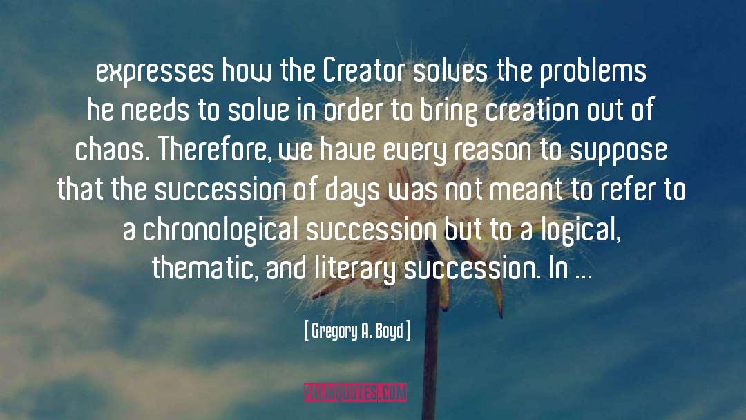 Chronological quotes by Gregory A. Boyd