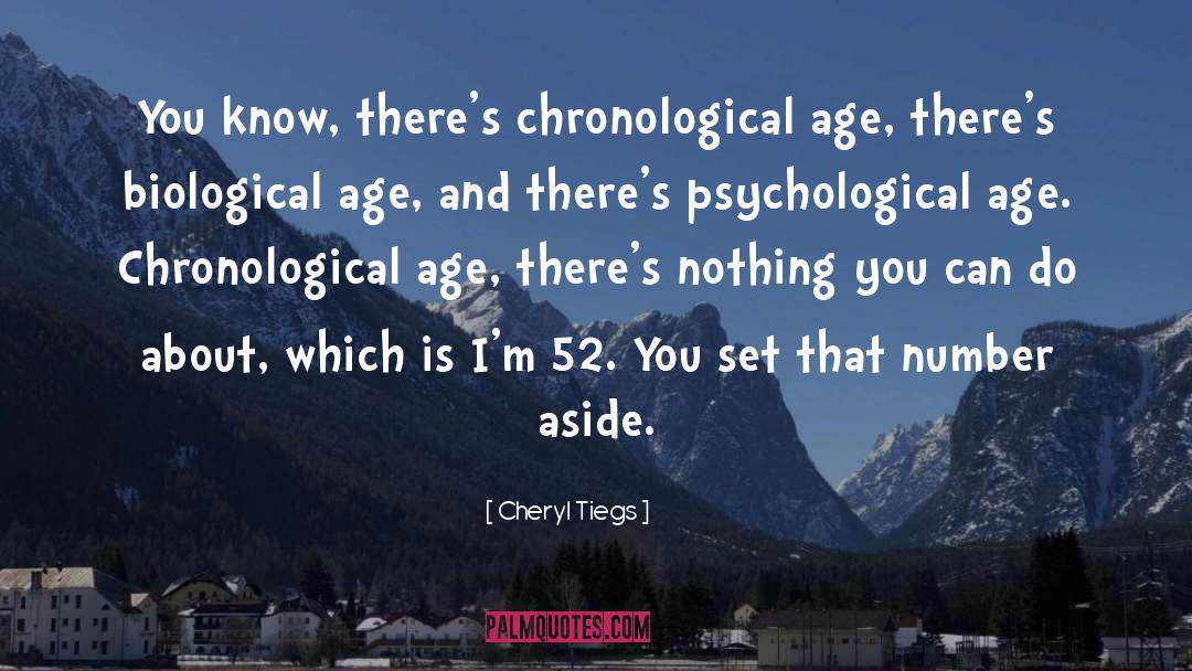 Chronological quotes by Cheryl Tiegs