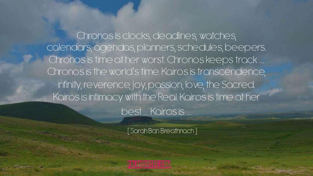 Chronos quotes by Sarah Ban Breathnach