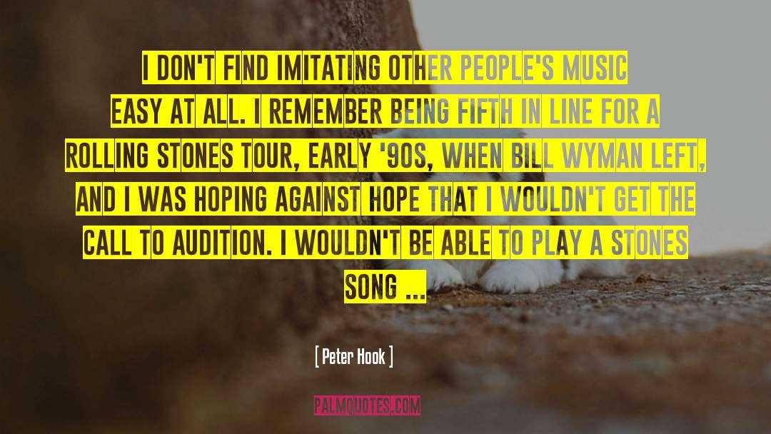 Chrystelle Song quotes by Peter Hook