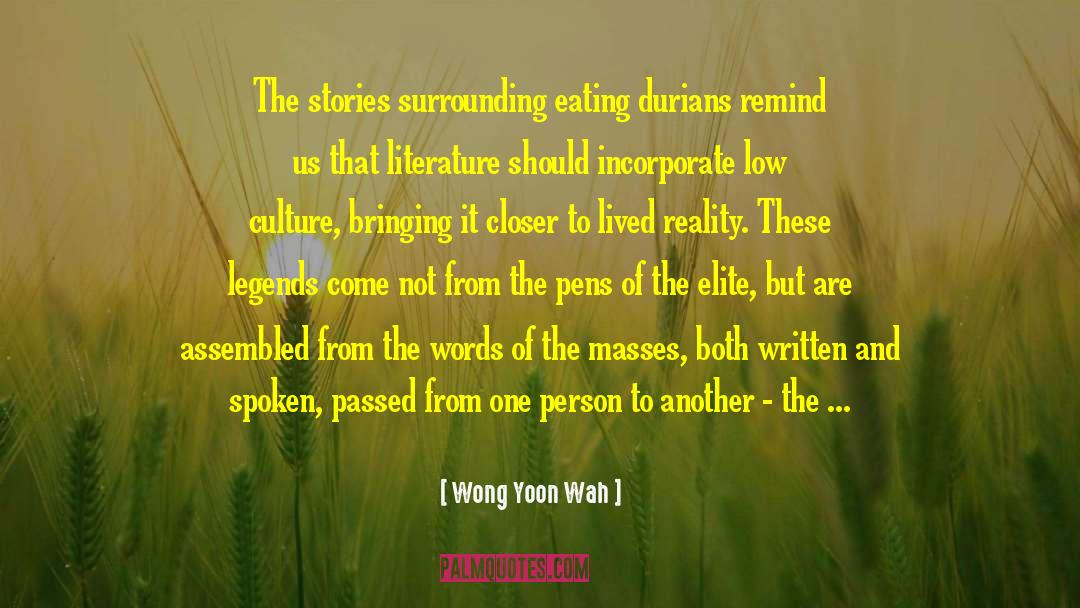Church And Culture quotes by Wong Yoon Wah