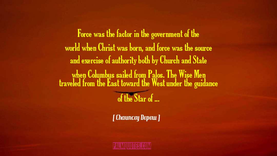 Church And State quotes by Chauncey Depew