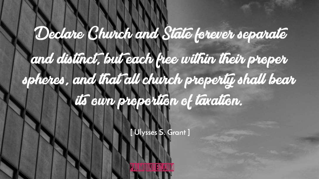 Church And State quotes by Ulysses S. Grant