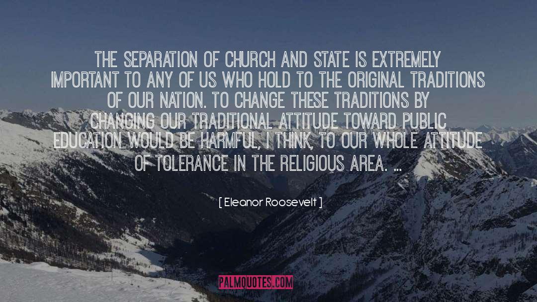 Church And State quotes by Eleanor Roosevelt