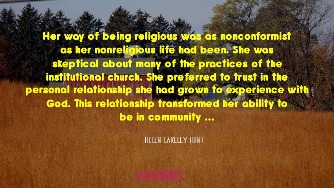 Church Appropriation quotes by Helen LaKelly Hunt