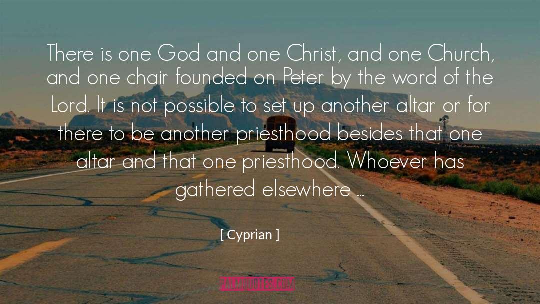 Church Community quotes by Cyprian