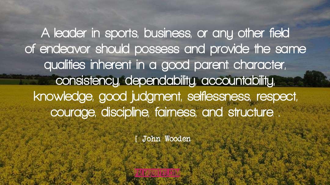 Church Discipline quotes by John Wooden