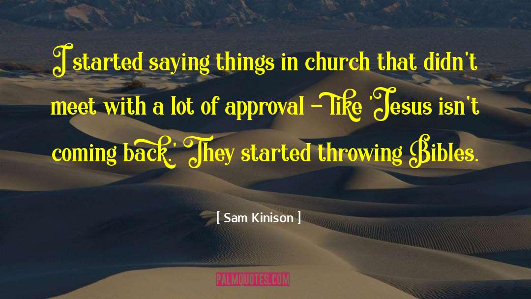 Church Father quotes by Sam Kinison
