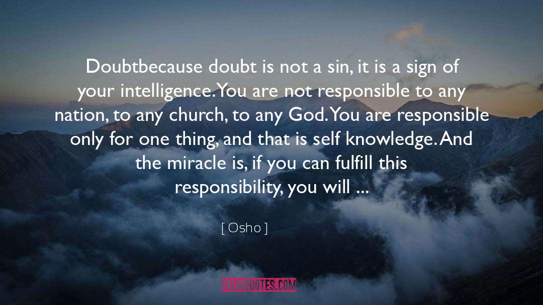 Church Going quotes by Osho