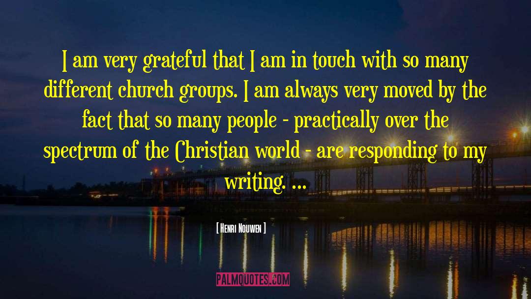 Church Groups quotes by Henri Nouwen