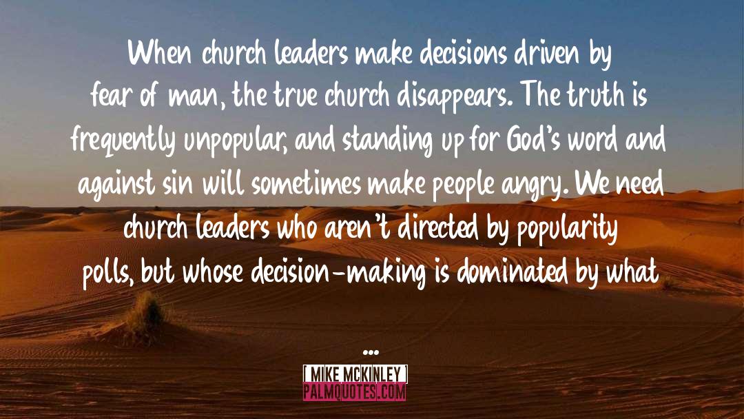 Church Leaders quotes by Mike McKinley