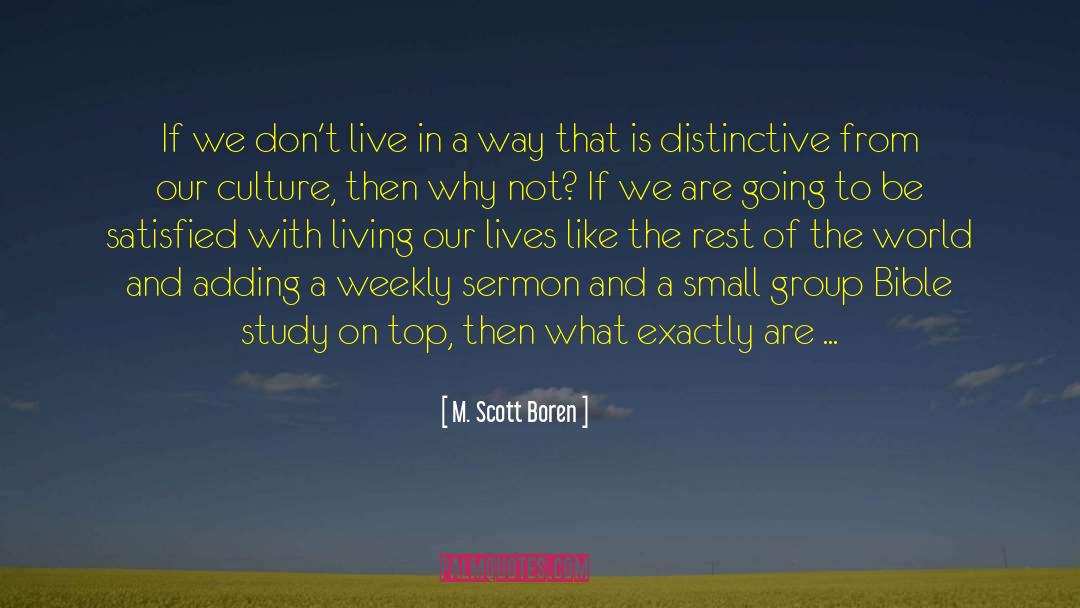 Church Of England quotes by M. Scott Boren