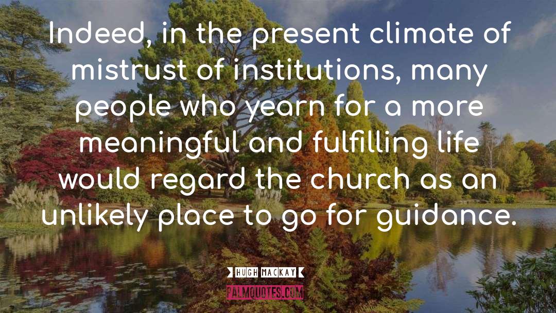 Church Pastor quotes by Hugh Mackay