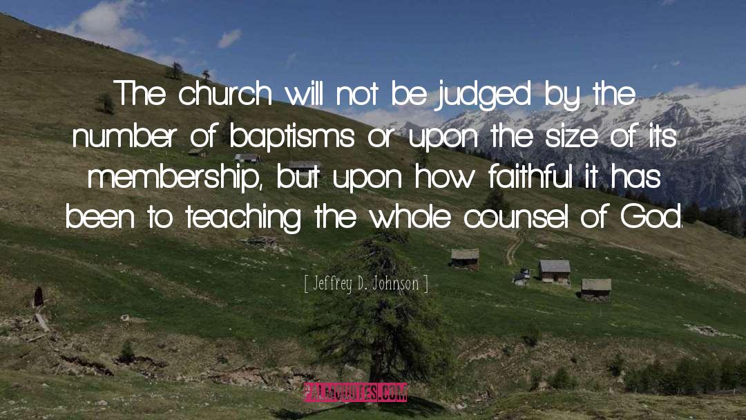 Church Pastor quotes by Jeffrey D. Johnson