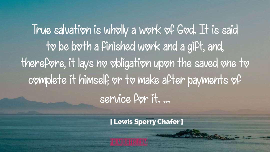 Church Service quotes by Lewis Sperry Chafer