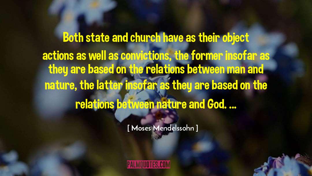 Church State Separation quotes by Moses Mendelssohn