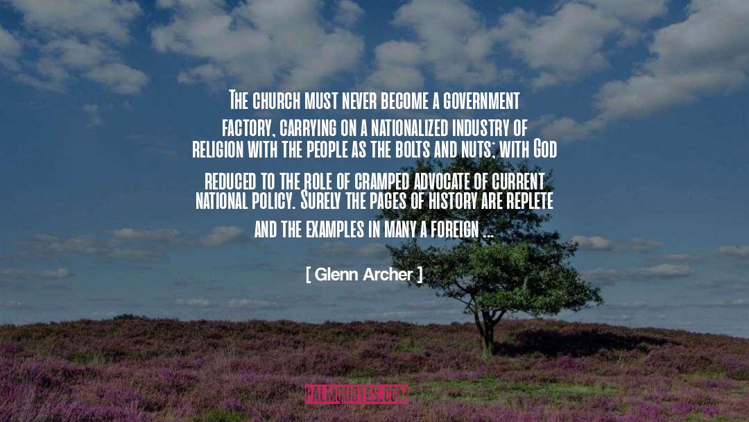 Church State Separation quotes by Glenn Archer