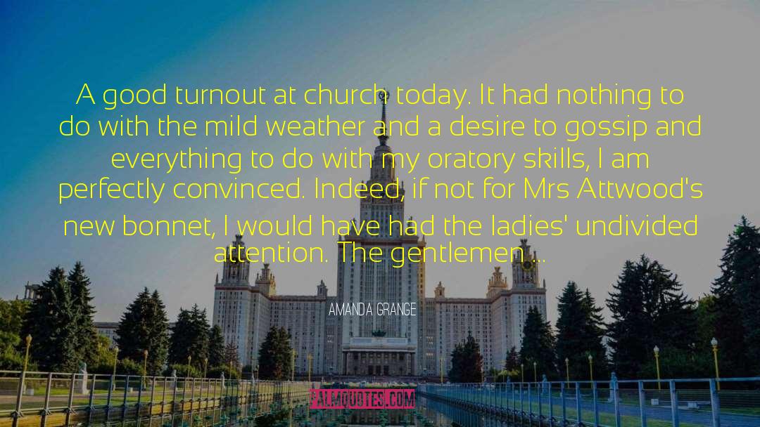 Church Today quotes by Amanda Grange