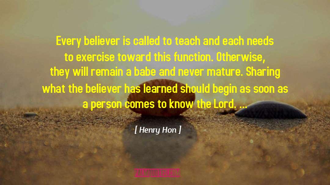 Church Unity quotes by Henry Hon