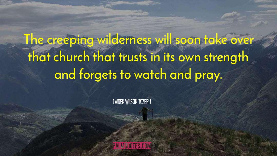 Church Watches quotes by Aiden Wilson Tozer