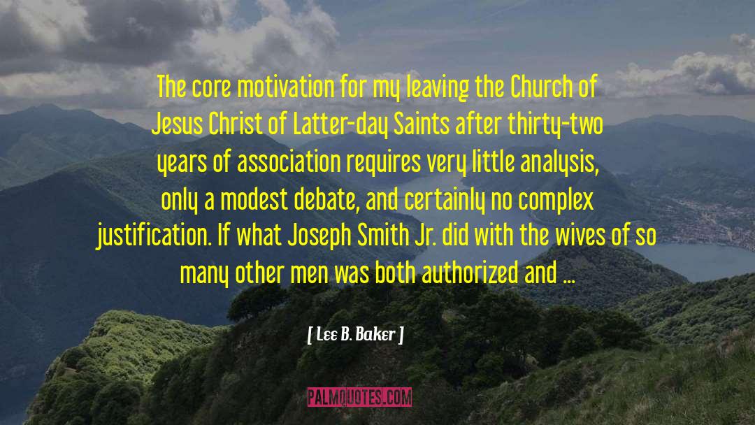 Church Without Spot quotes by Lee B. Baker