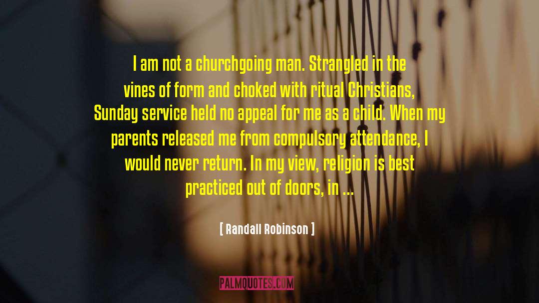 Churchgoing quotes by Randall Robinson