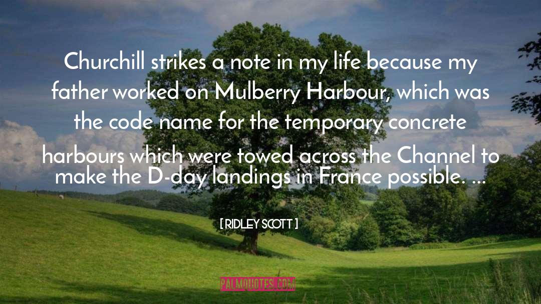 Churchill quotes by Ridley Scott