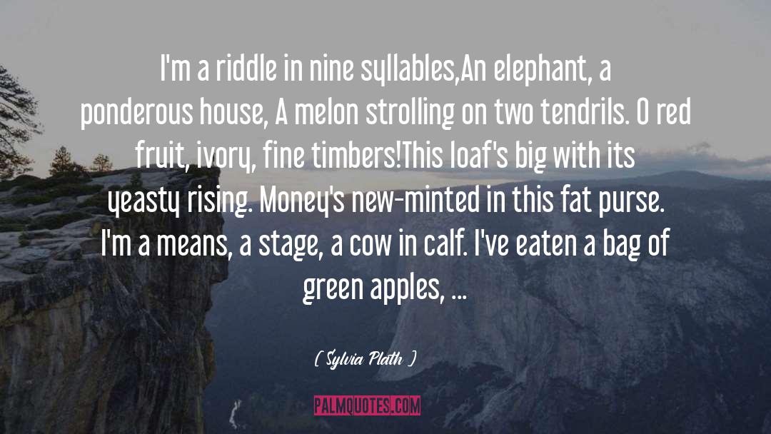 Churlish Green quotes by Sylvia Plath