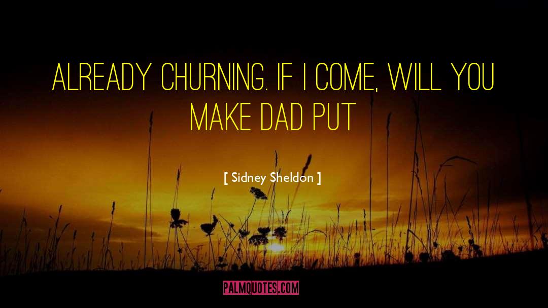 Churning quotes by Sidney Sheldon