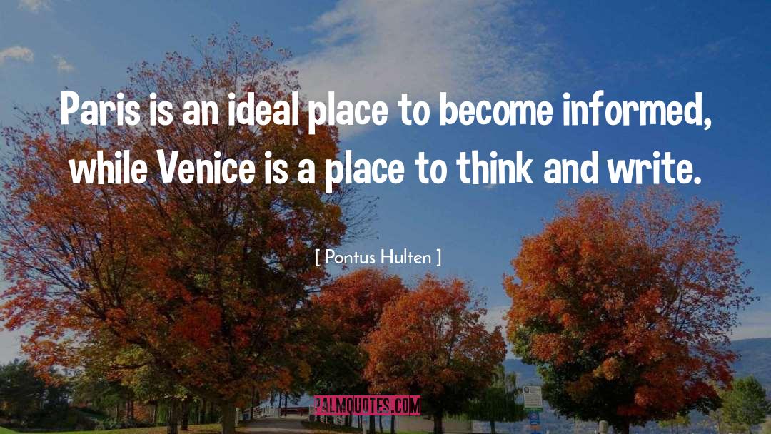 Cicchetti Venice quotes by Pontus Hulten