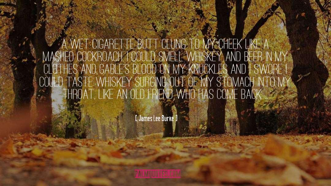 Cigarette Lighting quotes by James Lee Burke