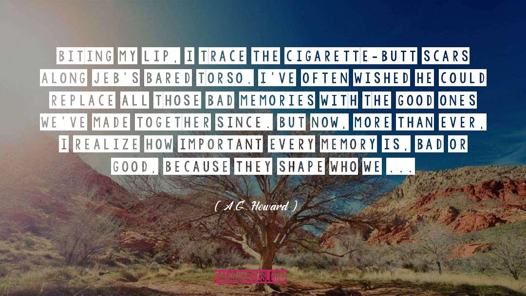 Cigarette quotes by A.G. Howard