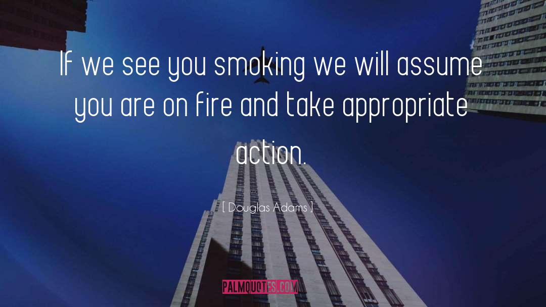 Cigarette Smoke quotes by Douglas Adams