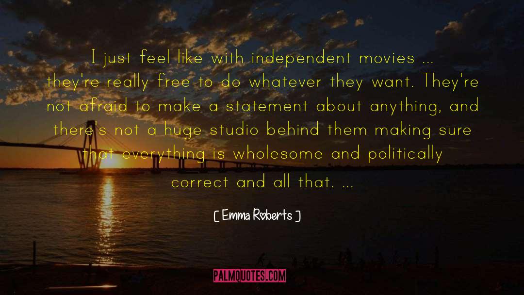 Cinemascope Movies quotes by Emma Roberts