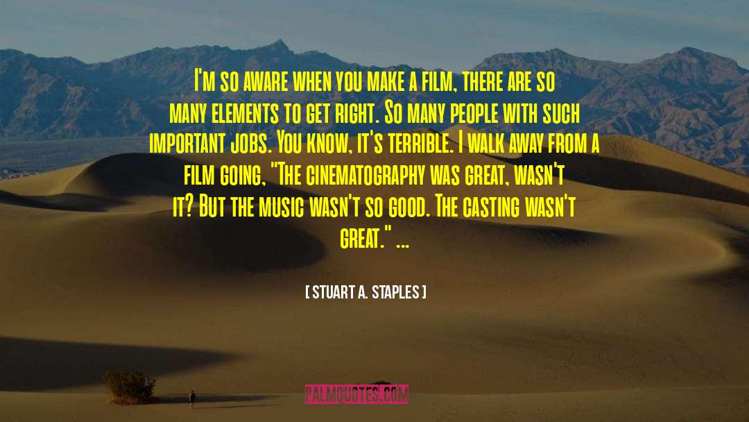 Cinematography quotes by Stuart A. Staples