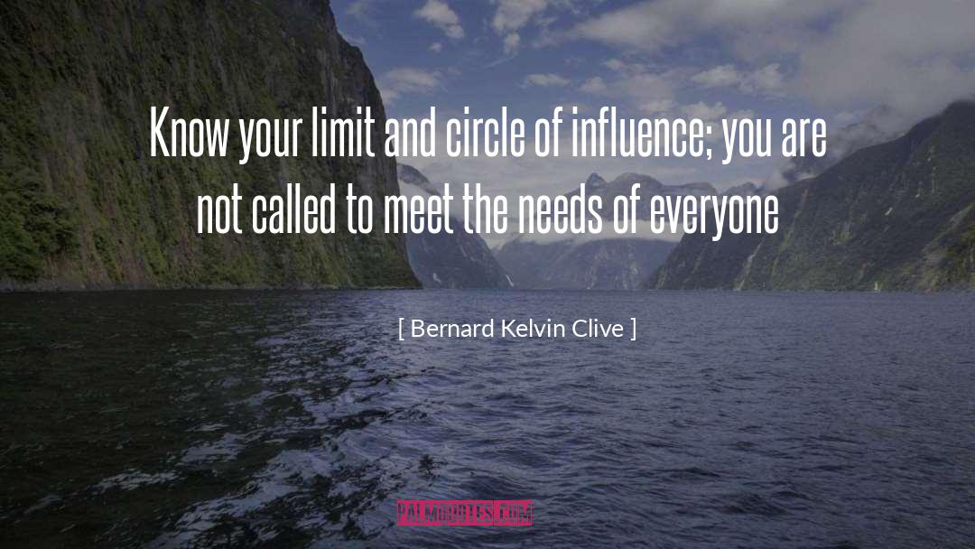 Circle quotes by Bernard Kelvin Clive