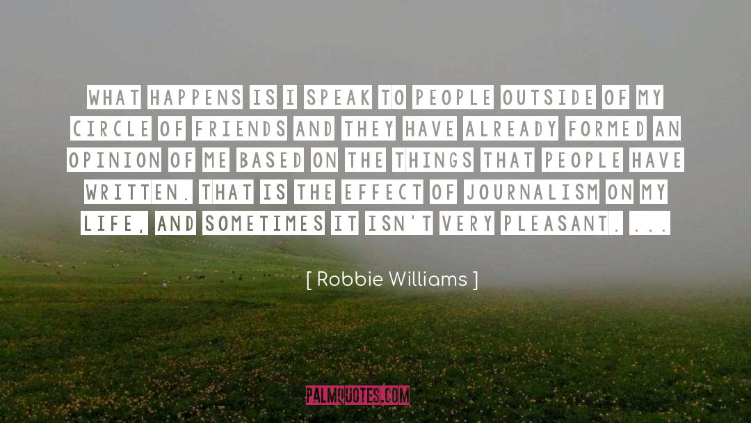 Circle quotes by Robbie Williams