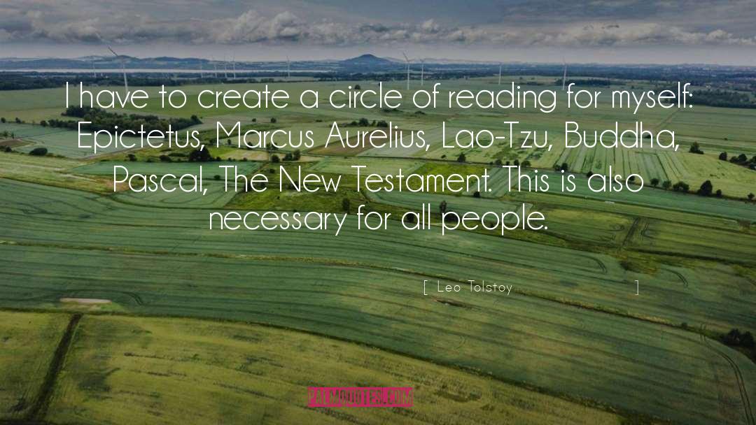 Circle quotes by Leo Tolstoy