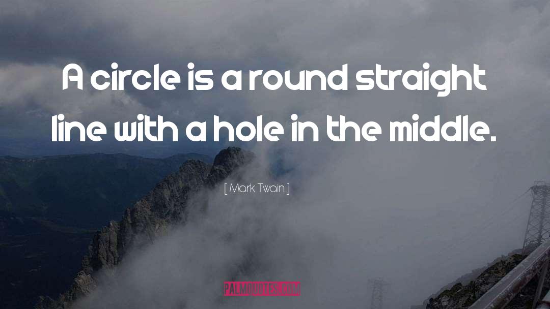 Circles quotes by Mark Twain