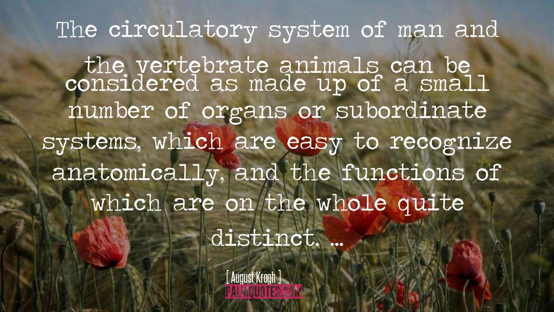Circulatory System quotes by August Krogh