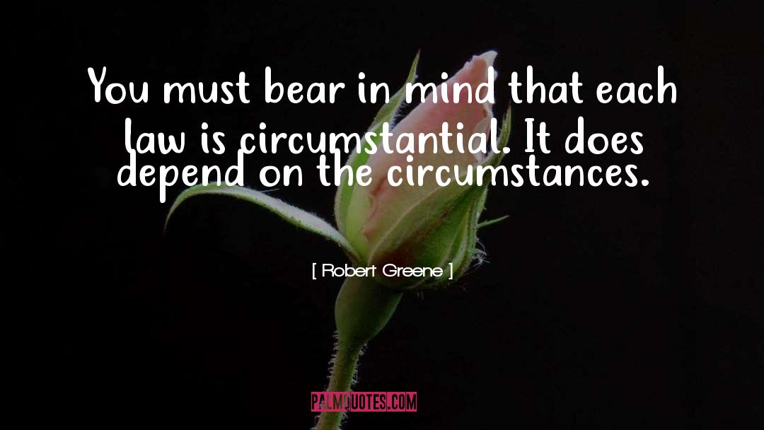 Circumstantial quotes by Robert Greene