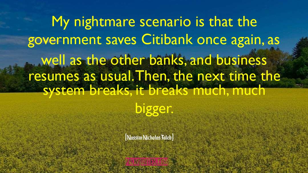 Citibank quotes by Nassim Nicholas Taleb