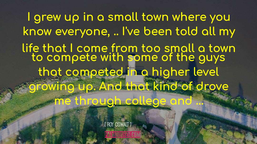 Cities And Towns quotes by Roy Oswalt