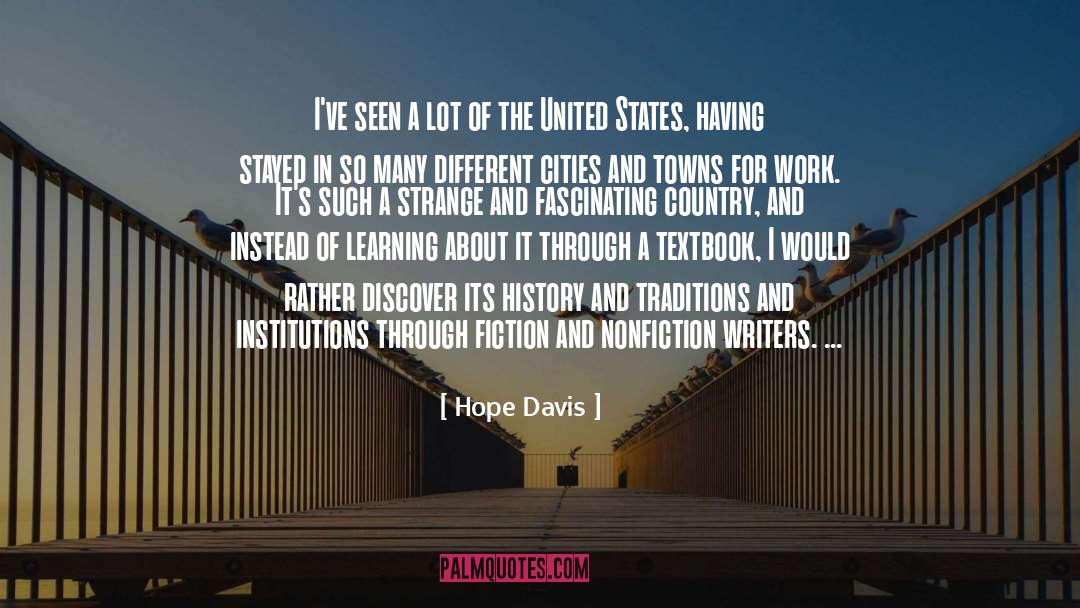 Cities And Towns quotes by Hope Davis