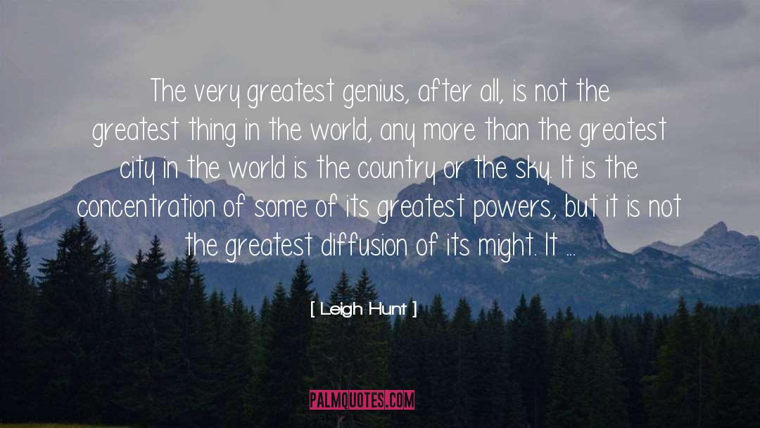 Cities In The World quotes by Leigh Hunt