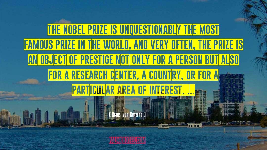 Cities In The World quotes by Klaus Von Klitzing