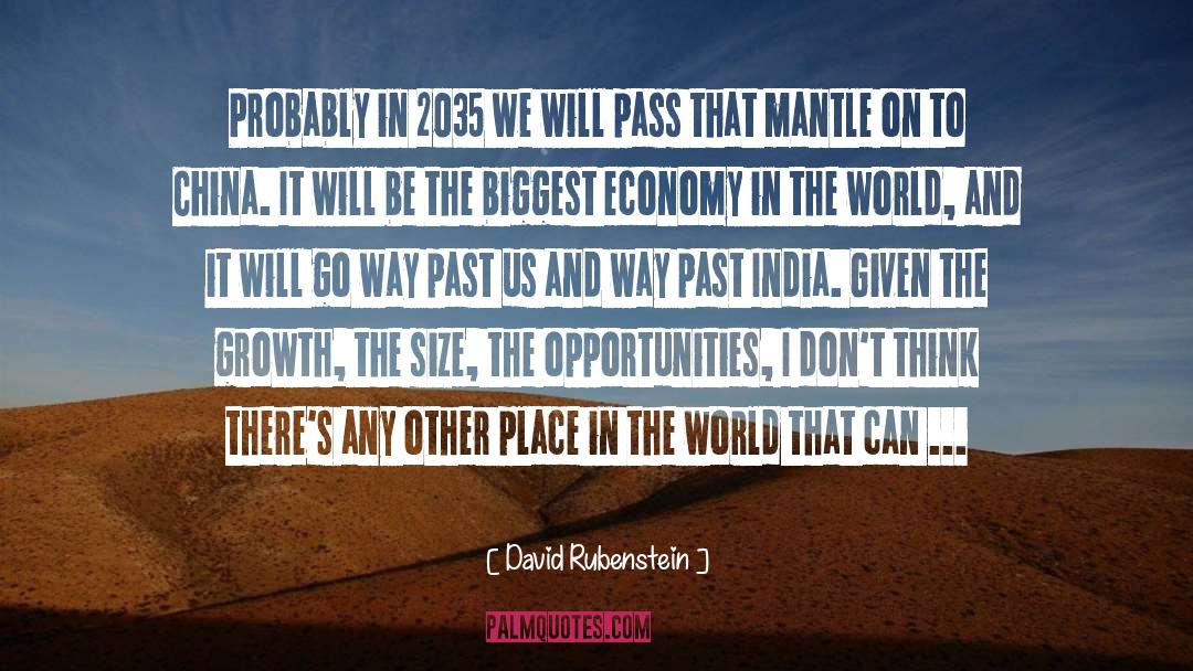 Cities In The World quotes by David Rubenstein