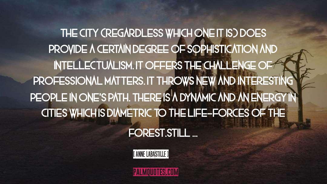 Cities quotes by Anne LaBastille